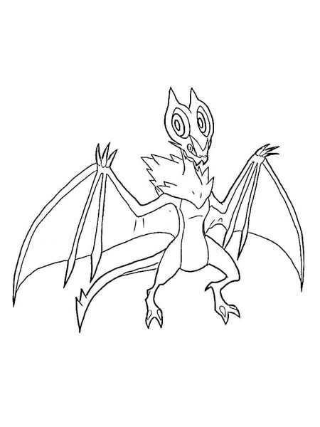 Noivern Pokemon coloring pages