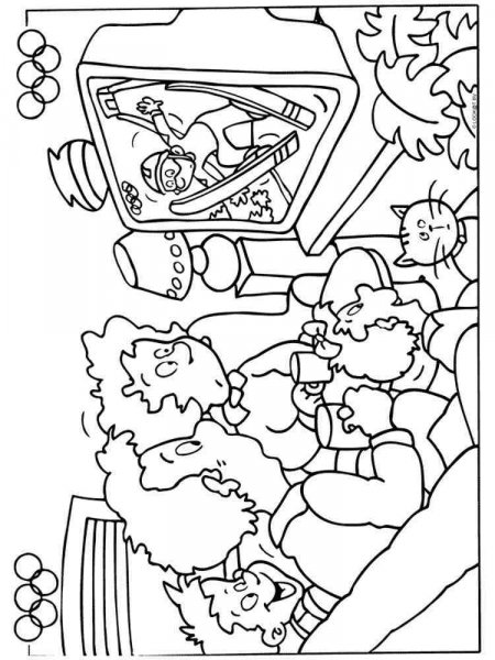 Olympic games coloring pages