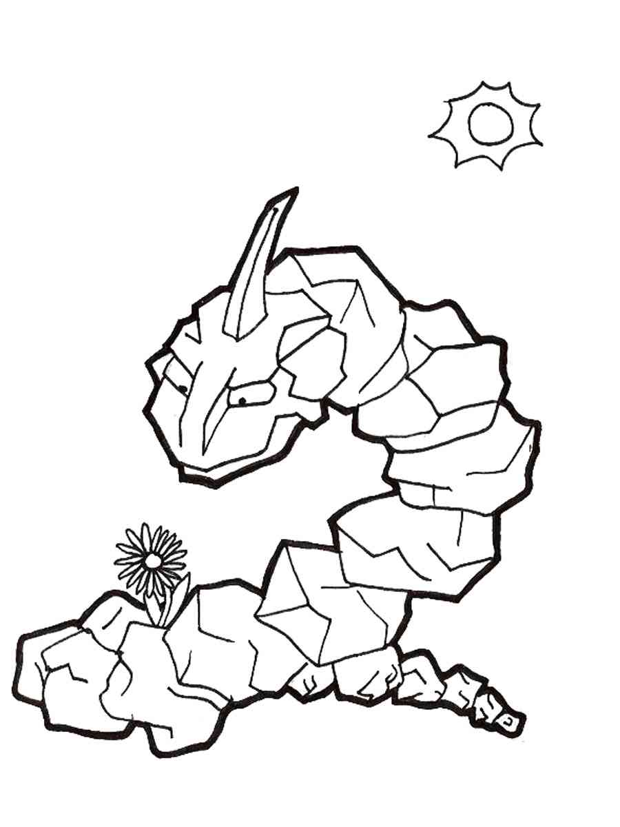 Coloring page Pokemon Onix 