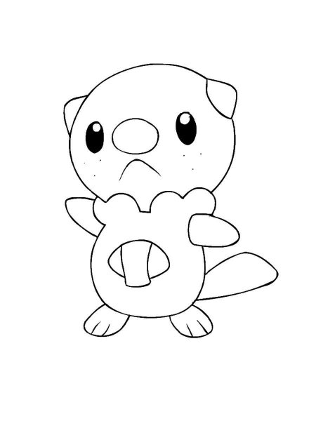 Oshawott Pokemon coloring pages