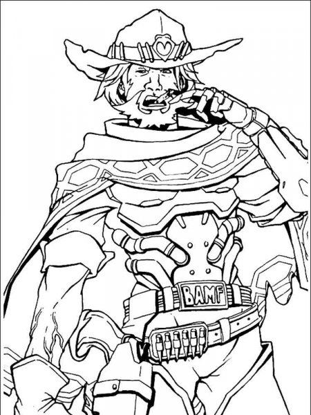 Overwatch coloring pages