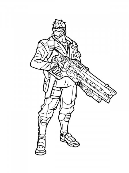 Overwatch coloring pages