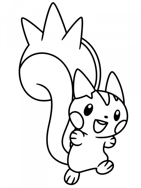 Pokemon Pachirisu coloring pages - Free Printable