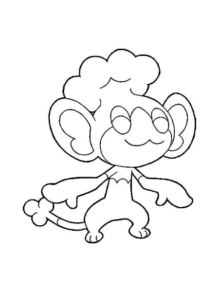 coloring pages panpour pokemon