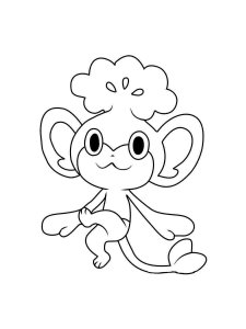 Pansage Pokemon coloring pages