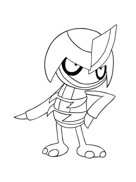 pawniard coloring page png pokemon