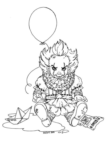 Pennywise coloring pages