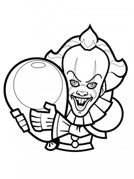 Pennywise coloring pages