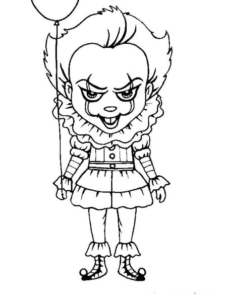 Pennywise coloring pages