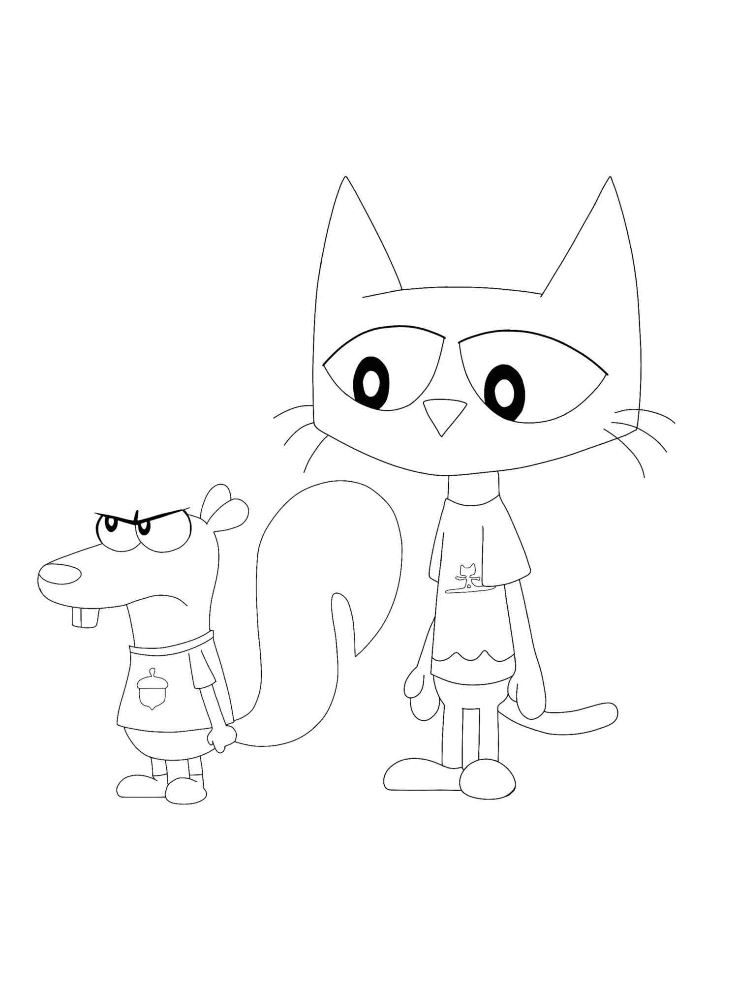 Pete the cat coloring pages