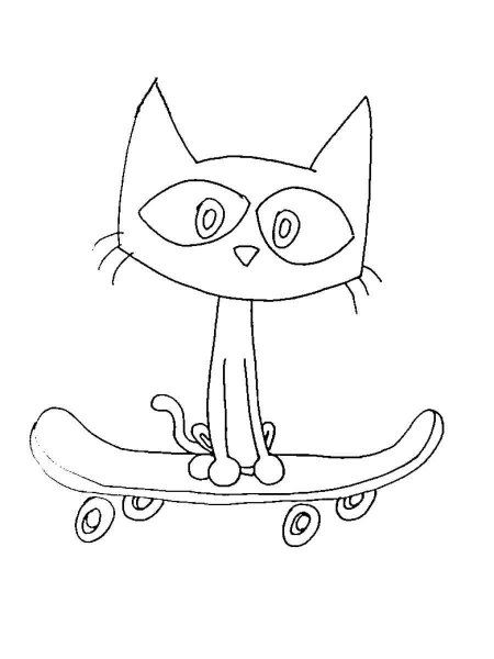 Pete the cat coloring pages