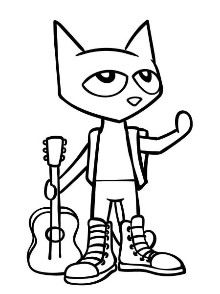 Pete the cat coloring pages