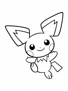 Pichu Pokemon coloring pages