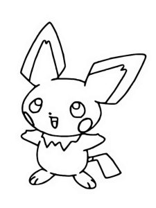 Pichu Pokemon coloring pages