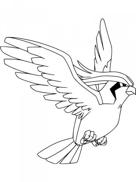 10 Classic Pokemon Coloring Pages Featuring Pidgeotto: Unleash Your Inner Artist