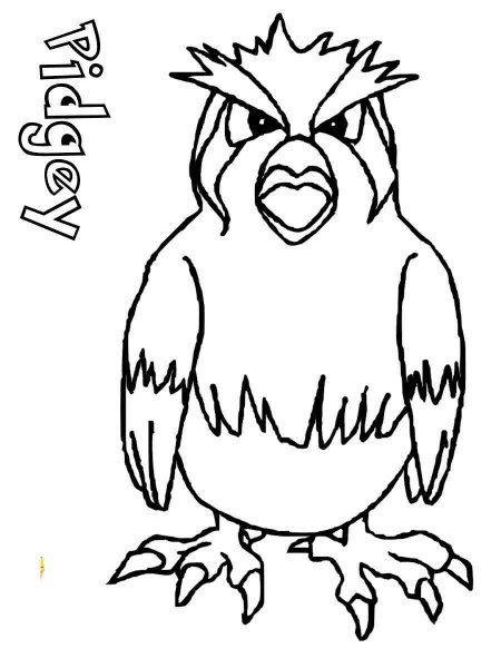 10 Adorable Pidgey Pokémon Coloring Pages for Kids