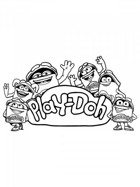Play-Doh coloring pages
