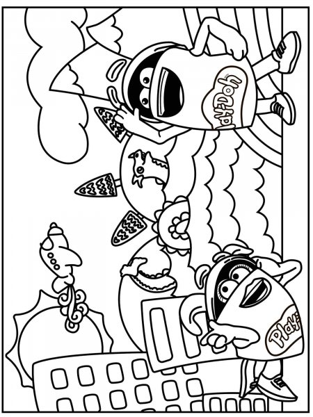 Play-doh Coloring Pages