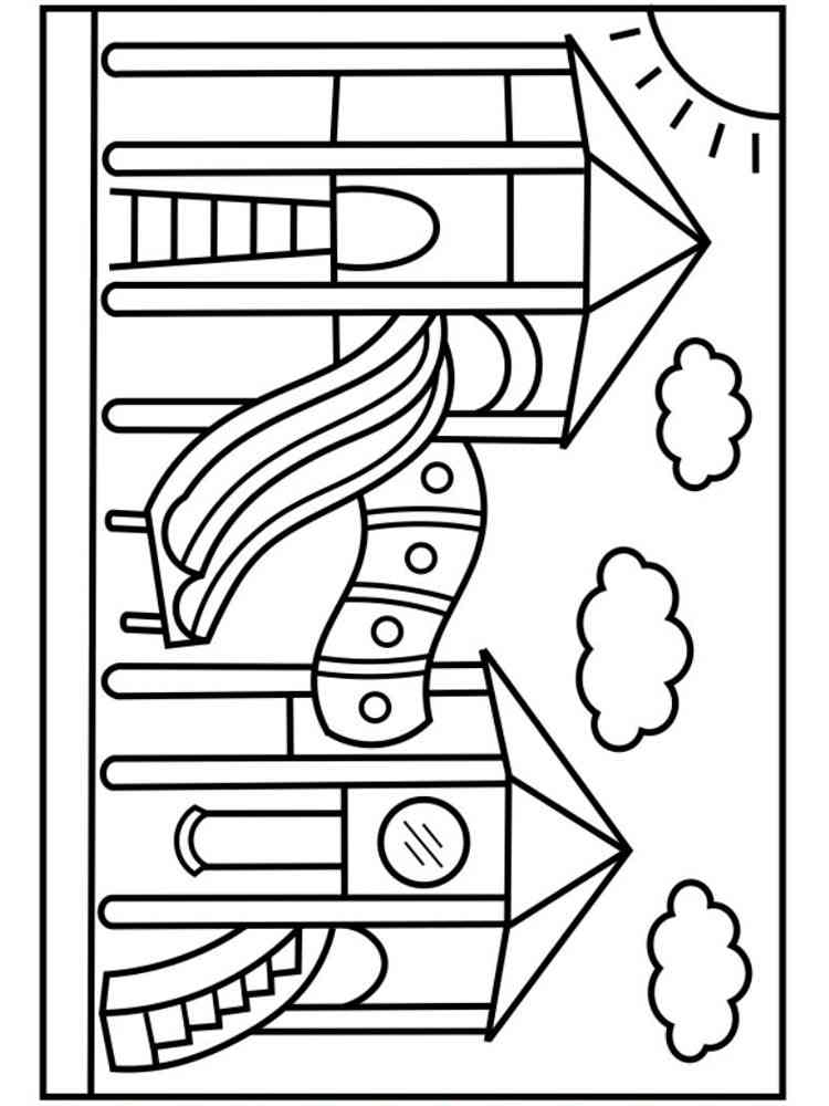 school playground coloring pages