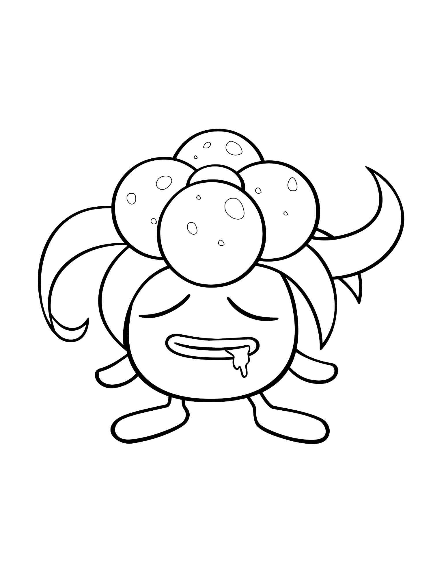 Pokemon Gloom coloring pages - Free Printable