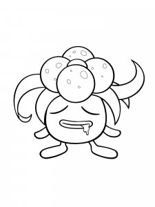 Pokemon Gloom Coloring Pages - Free Printable