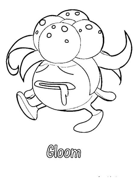 Pokemon Gloom coloring pages - Free Printable