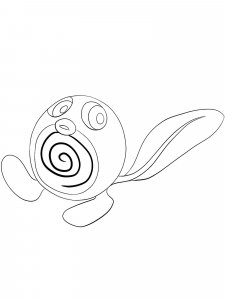 Poliwag Pokemon coloring pages