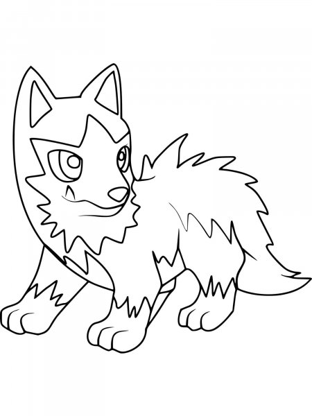 Pokemon Poochyena coloring pages - Free Printable