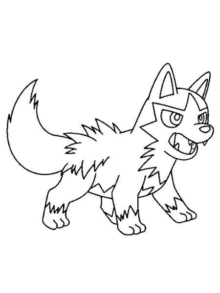 Pokemon Poochyena coloring pages - Free Printable