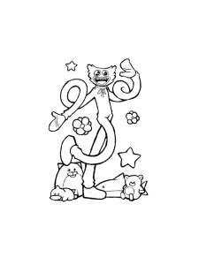Poppy Playtime Huggy Wuggy Coloring Page