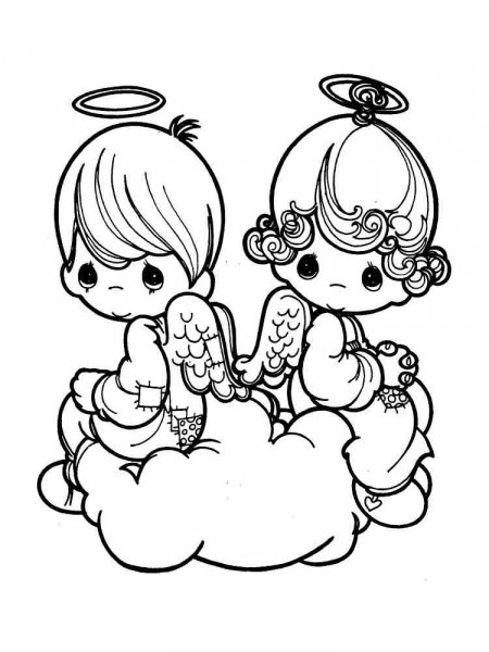 Precious Moments coloring pages