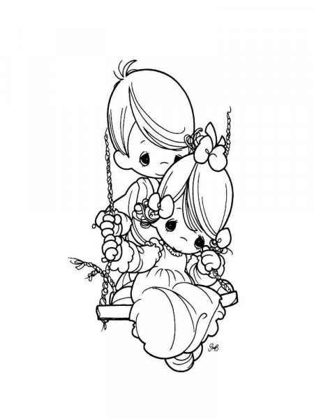 Precious Moments coloring pages