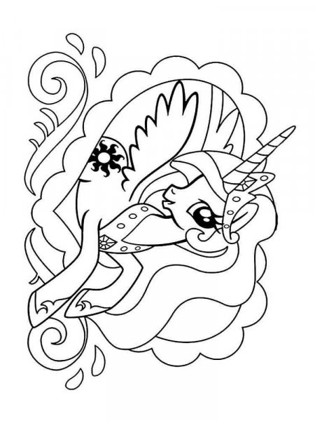 Princess Celestia coloring pages