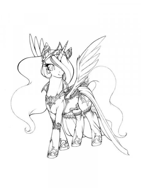 Princess Celestia coloring pages