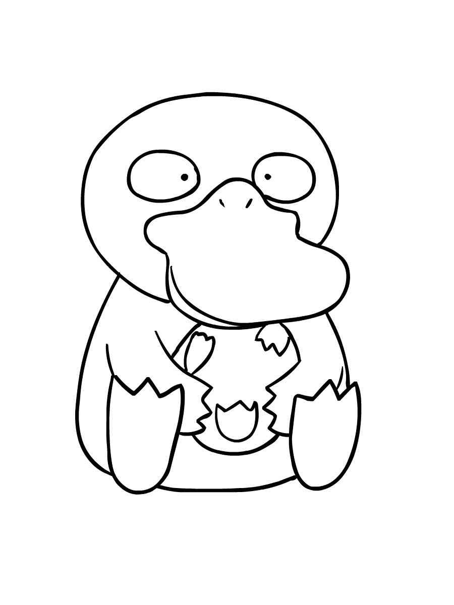 Pokemon Psyduck coloring pages - Free Printable
