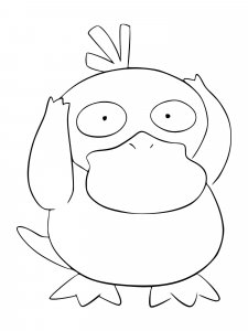 Pokemon Psyduck coloring pages - Free Printable