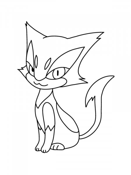 Purrloin Pokemon coloring pages