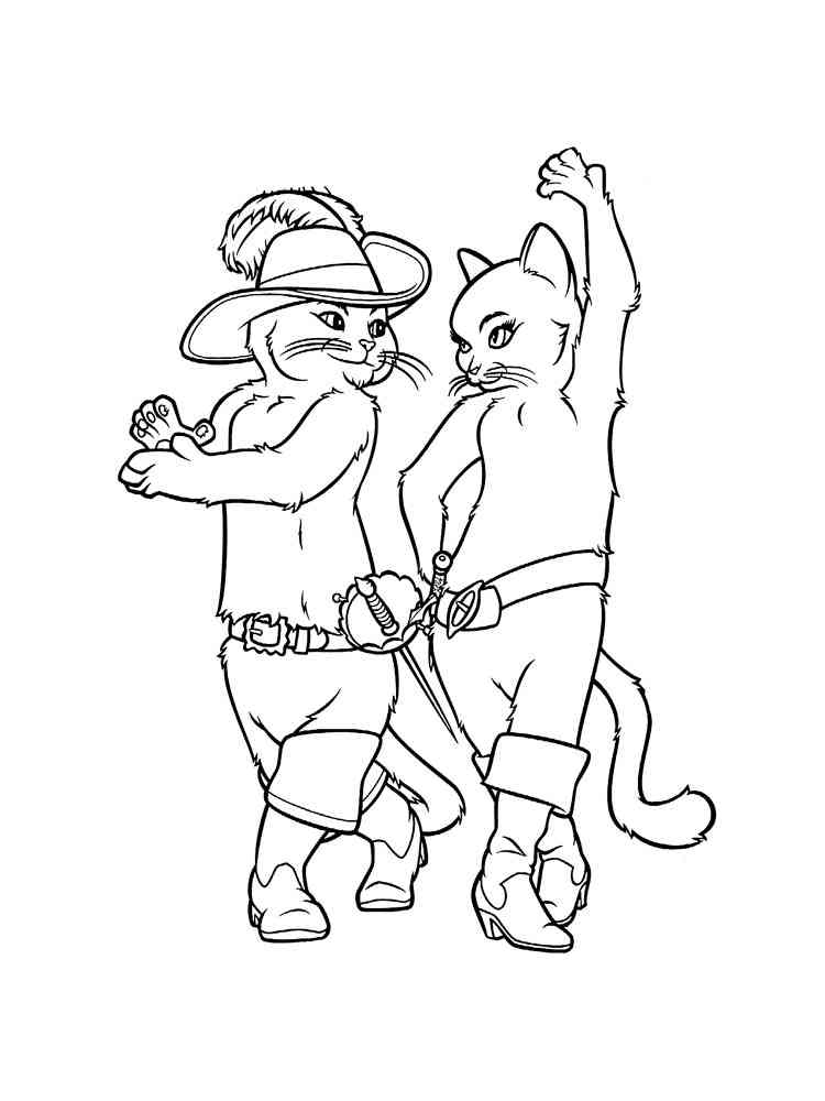 Download Puss in Boots coloring pages. Download and print Puss in Boots coloring pages