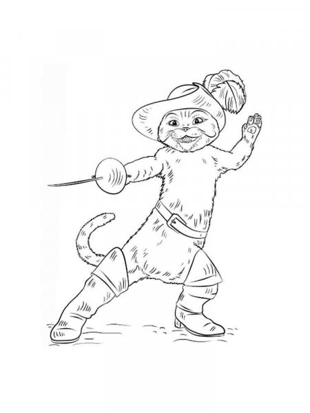 Puss in Boots coloring pages