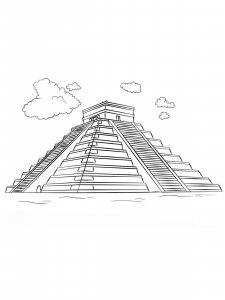 Pyramid coloring pages