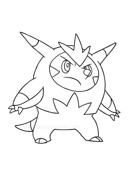 Quilladin Pokemon coloring pages