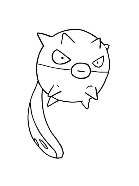 Qwilfish Pokemon coloring pages