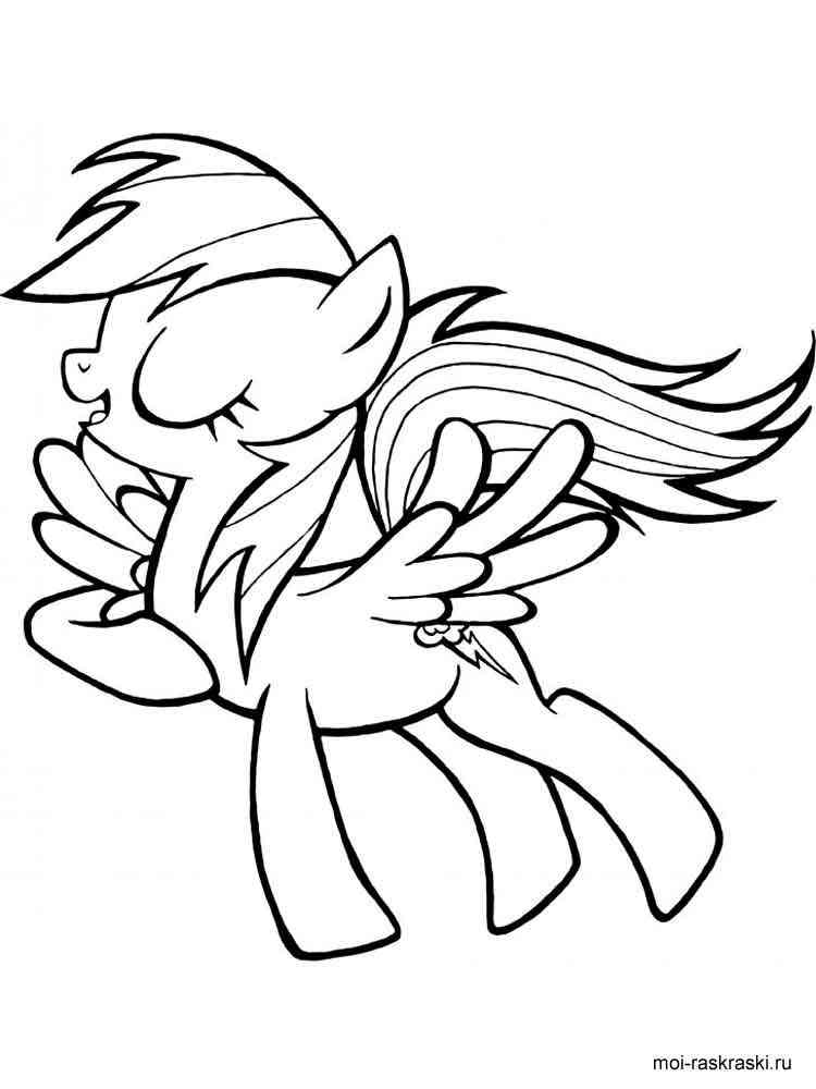 Rainbow Dash coloring pages. Download and print Rainbow Dash coloring pages