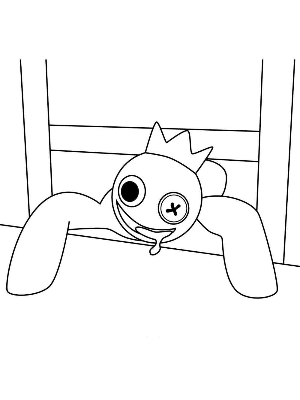 Singing Rainbow Friends Roblox coloring page