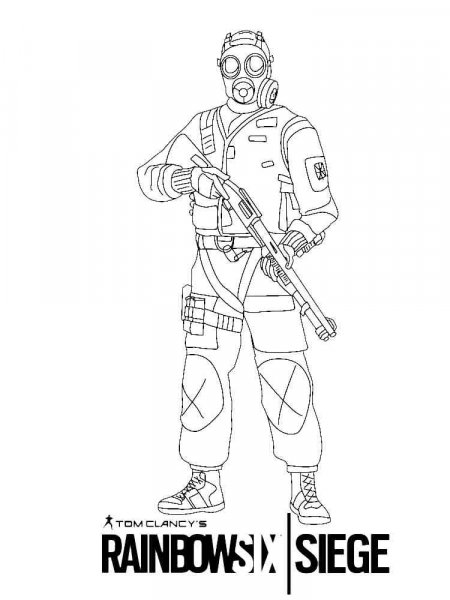 Rainbow Six Siege coloring pages