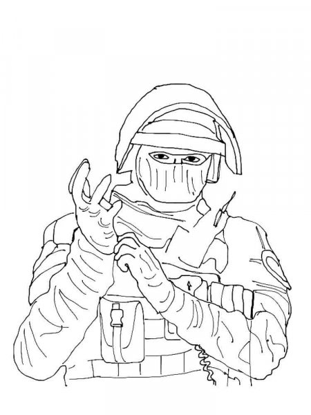 Rainbow Six Siege coloring pages