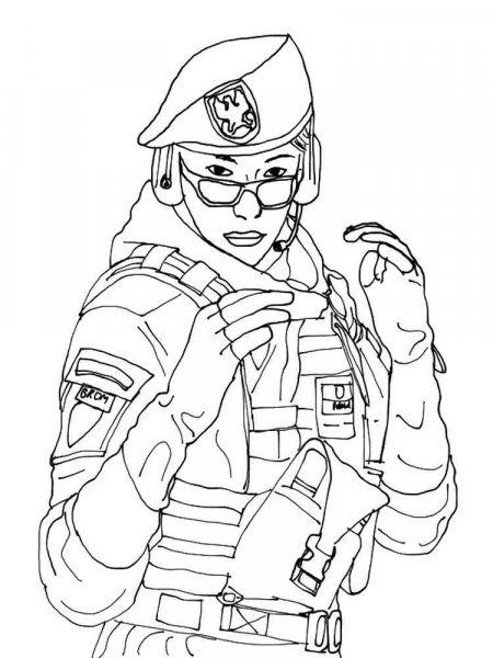 Rainbow Six Siege coloring pages