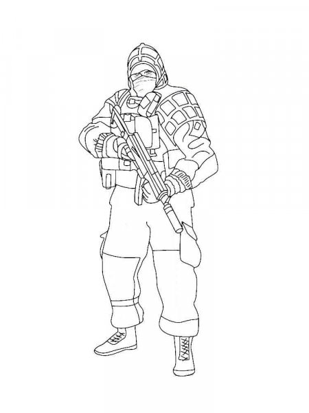 Rainbow Six Siege Coloring Pages