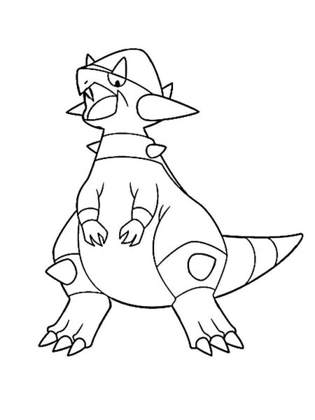 Rampardos Pokemon coloring pages