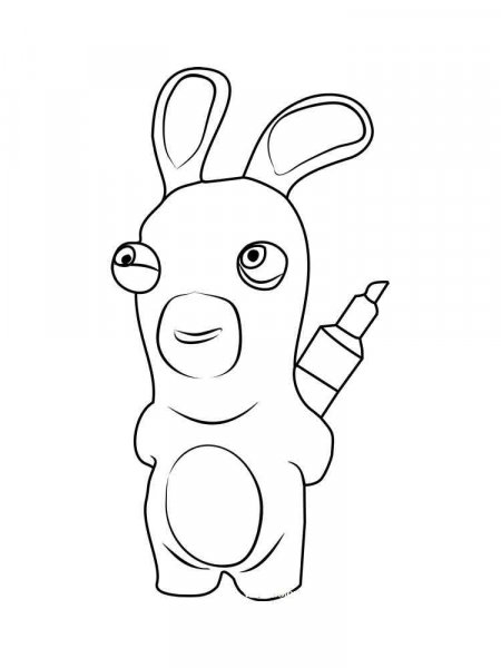 Raving Rabbids coloring pages